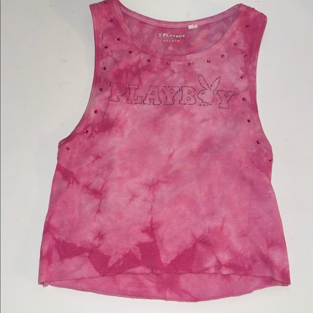 Playboy pink tank top